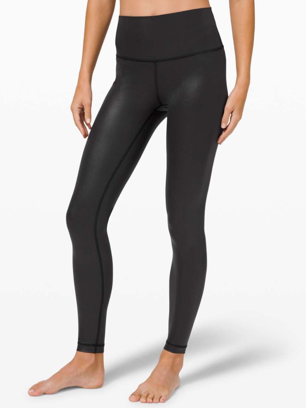 Lululemon Wunder Under HR Tight 28” Shine — Special Edition Matte Black Foil